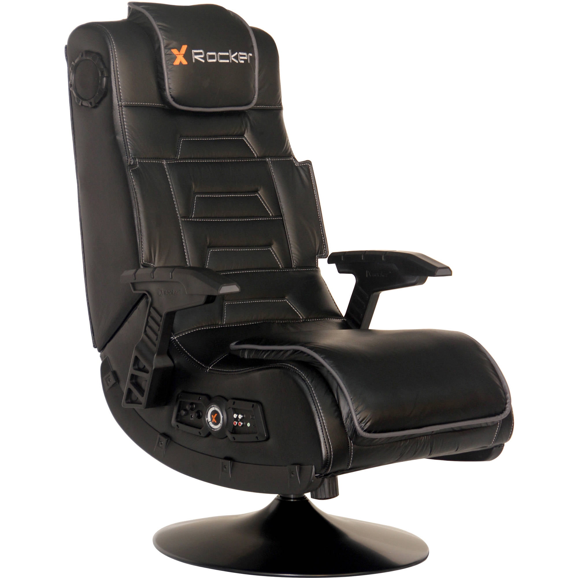 X Rocker Pro Series 2.1 Pedestal Gaming Chair - Black X Rocker Pro Series 2.1 Pedestal Gaming Chair - Black